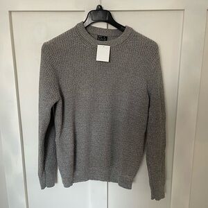 Jos. A. Bank Crewneck thick warm sweater Mens Gray Marl NEW NWT